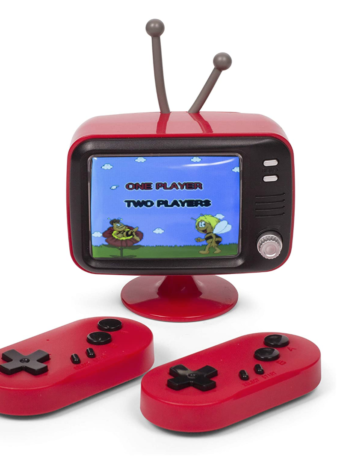 Retro mini TV handheld console. Consola Arcade. Incluye 300 juegos y dos mini mandos para dos jugadores. 