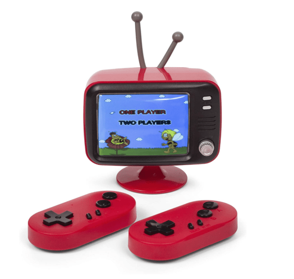 Retro mini TV handheld console. Consola Arcade. Incluye 300 juegos y dos mini mandos para dos jugadores. 